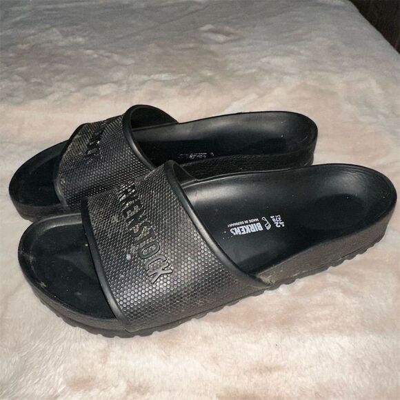 Birkenstock Barbados Men's Black EVA Slide Sandals Size 9 Casual - Picture 2 of 7